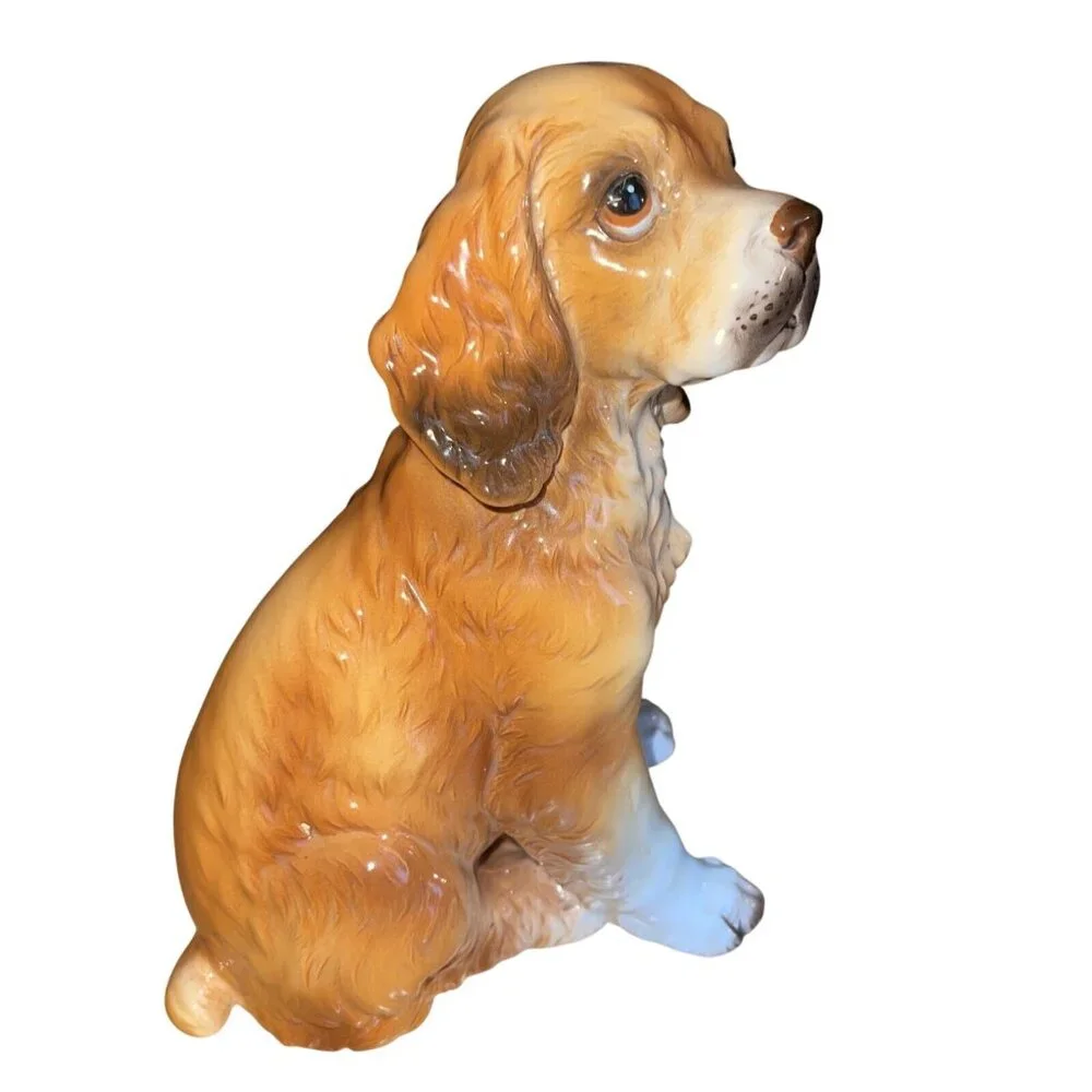 Vintage‎ Ceramic Cocker Spaniel Dog Figurine - Picture 4 of 12
